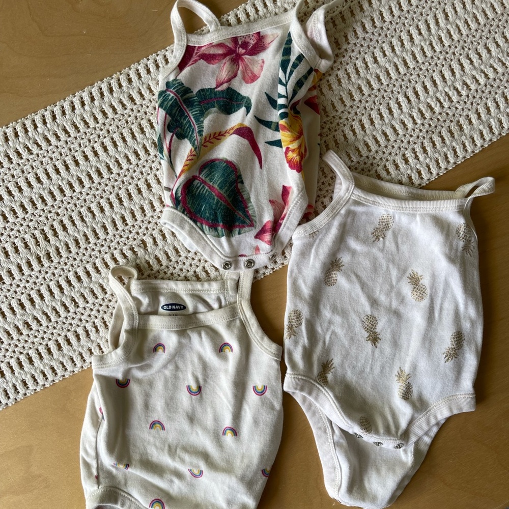 Old navy 3 pack spaghetti strap onesie